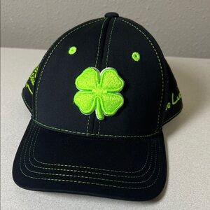 Black and Green Clover Cap